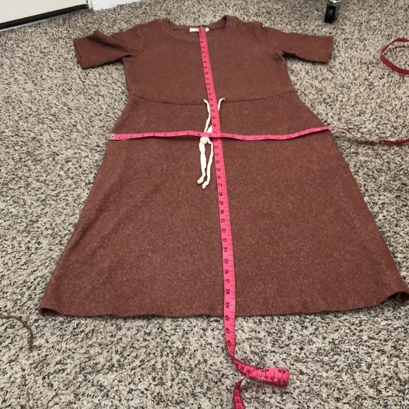 Roolee Midi Sweater Dress Size Small Brick Red - Picture 12 of 12